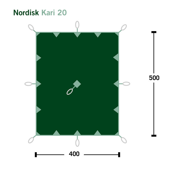 Nordisk KARI 20 TECHNICAL COTTON TARP - Tarp Ansicht 2