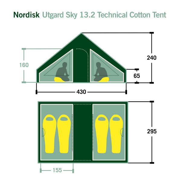 Nordisk UTGARD SKY 13.2 TECHNICAL COTTON TENT - Gruppenzelt Ansicht 2