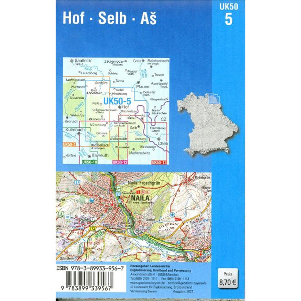 HOF SELB AS 1 : 50 000 (UK50-5) Ansicht 2
