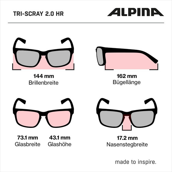 Alpina TRI-SCRAY 2.0 HR Unisex - Sportbrille Ansicht 9