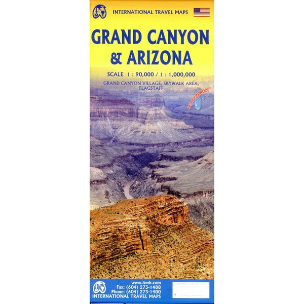 GRAND CANYON & ARIZONA - Straßenkarte
