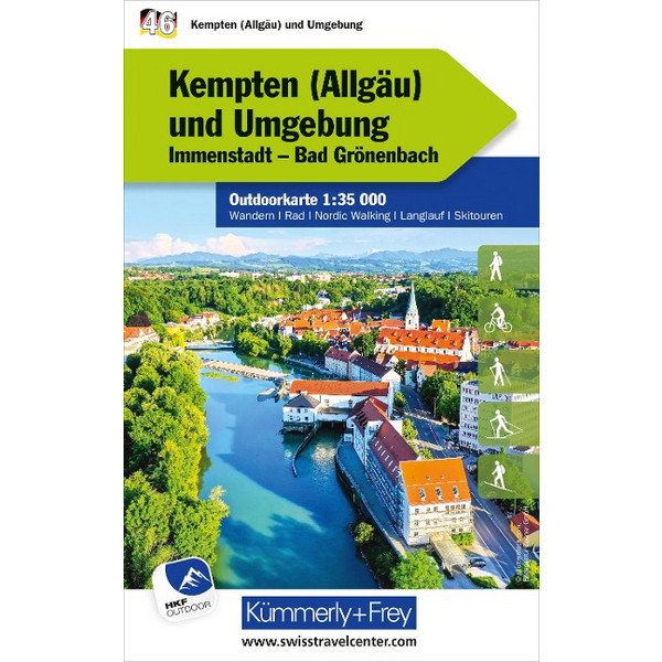 KEMPTEN (ÄLLGAU) UND UMGEBUNG NR. 46 OUTDOORKARTE - Karte Ansicht 1