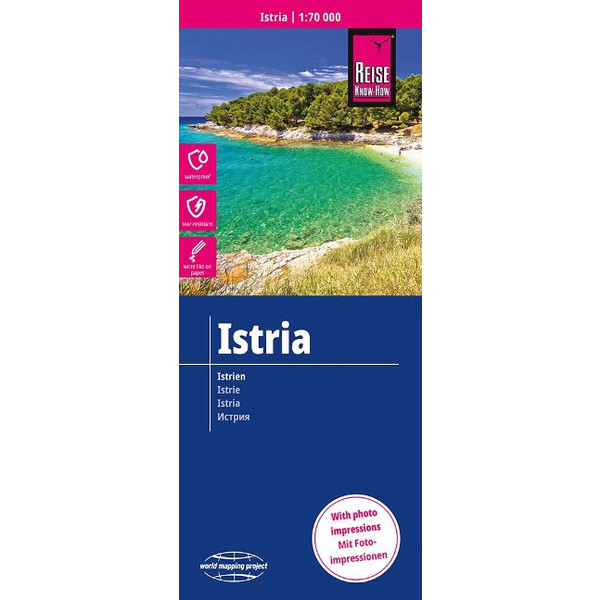 REISE KNOW-HOW LANDKARTE ISTRIEN / ISTRIA (1:70.000) - Straßenkarte Ansicht 2