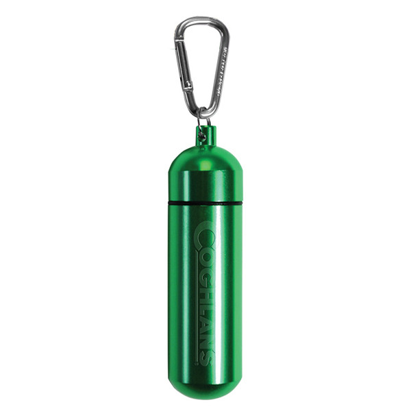 ALUMINIUM KAPSEL MIT KARABINER - Schlüsselanhänger