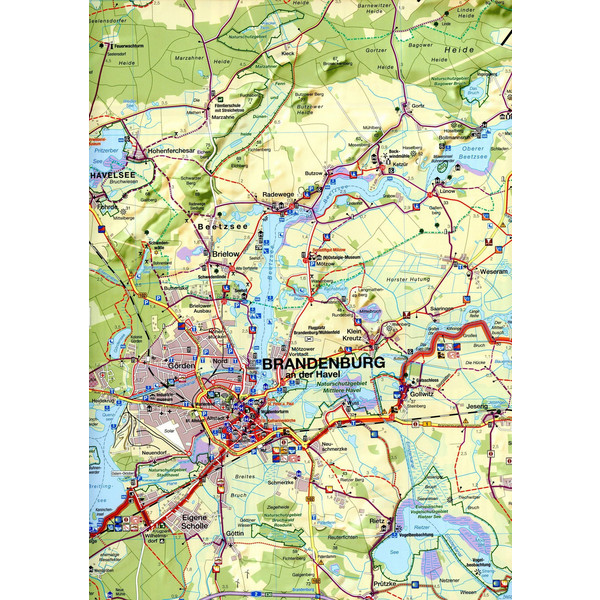 FAHRRADKARTE HAVELLAND 1:75 000 Ansicht 2