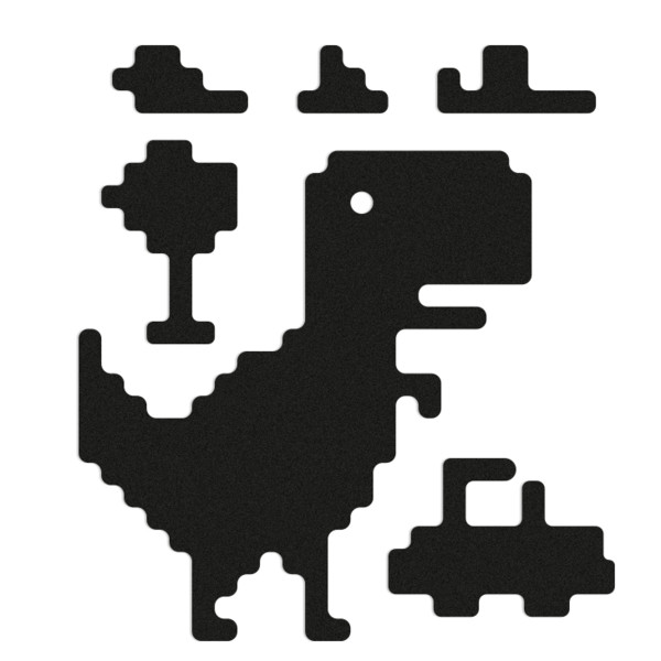 Berlin REFLECTIVE STICKER T-REX - Fahrradzubehör