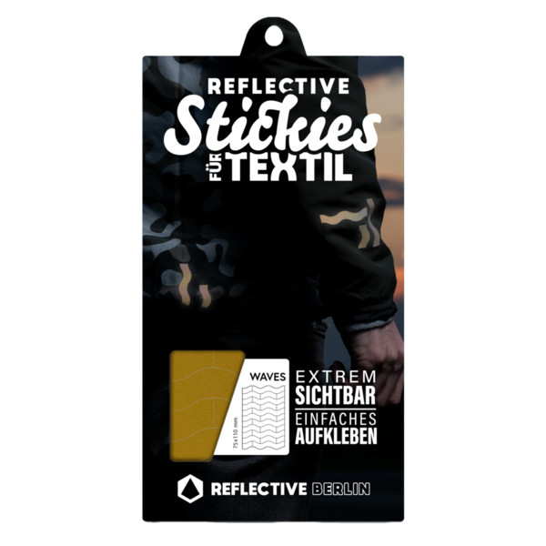 REFLECTIVE Berlin REFLECTIVE FABRIC STICKERS WAVES - Fahrradzubehör Ansicht 2