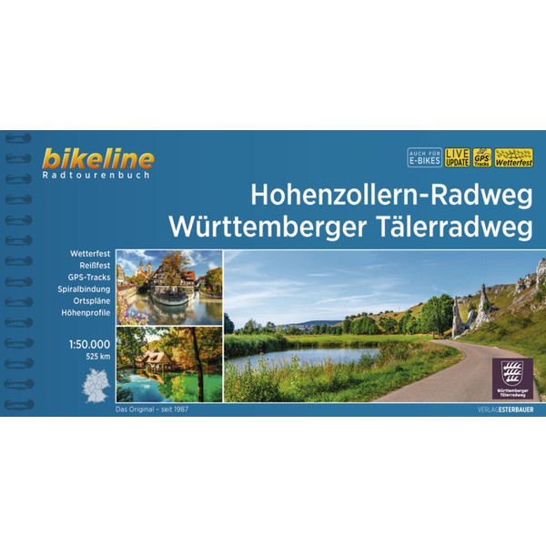 HOHENZOLLERN-RADWEG WÜRTTEMBERGER TÄLERRADWEG - Radwanderführer Ansicht 1