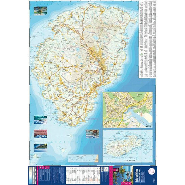REISE KNOW-HOW LANDKARTE MAURITIUS, RÉUNION, RODRIGUES - Straßenkarte Ansicht 2