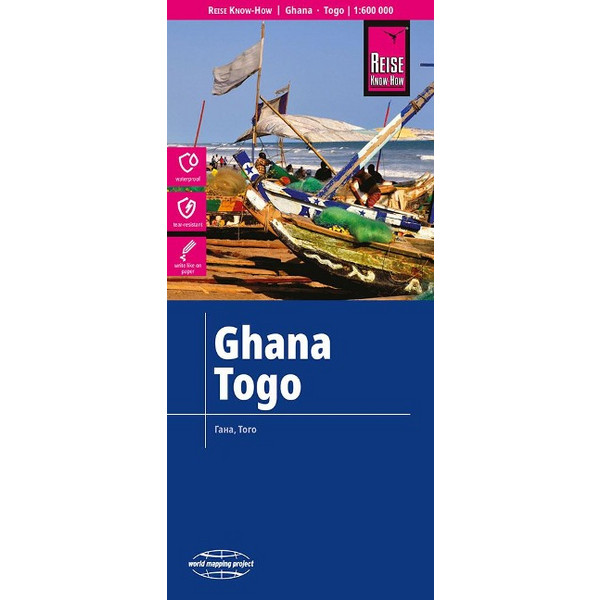 REISE KNOW-HOW LANDKARTE GHANA, TOGO (1:600.000) - Karte Ansicht 1