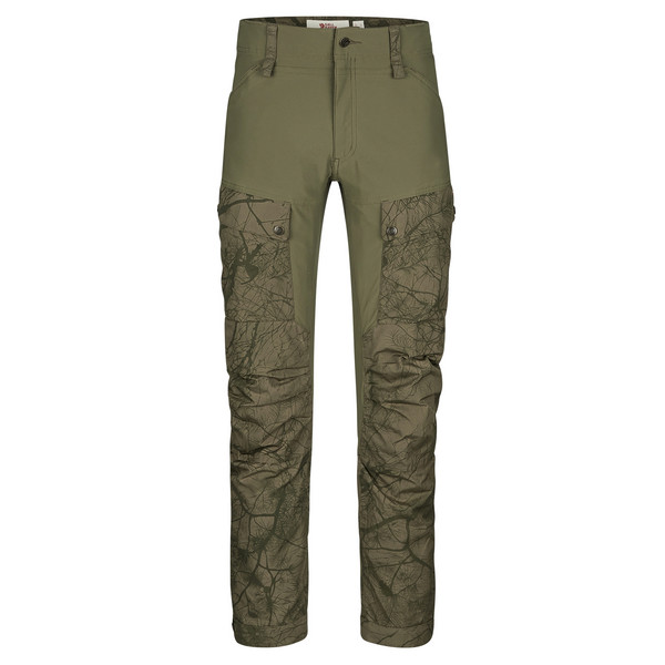 KEB TROUSERS M Herren - Trekkinghose-GREEN CAMO-LAUREL GREEN
