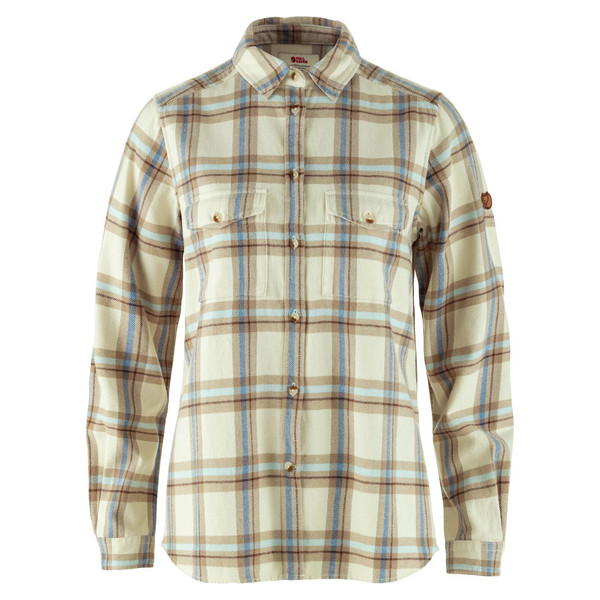 ÖVIK HEAVY FLANNEL SHIRT W Damen - Flanellhemd-CHALK WHITE-FOSSIL