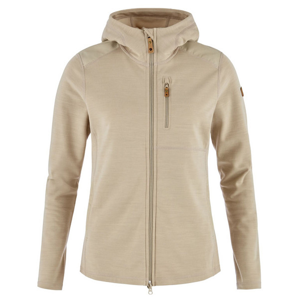 KEB FLEECE HOODIE W Damen - Fleecejacke-FOSSIL