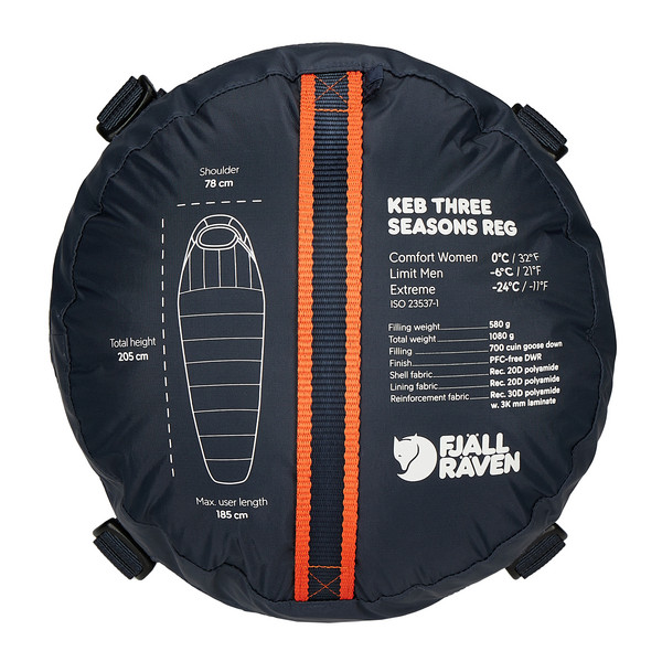 Fjällräven KEB THREE SEASONS REGULAR Unisex - Daunenschlafsack Ansicht 12