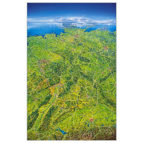 MARCO POLO DAS GROßE DEUTSCHLAND PANORAMA - Wand Karte Ansicht 1