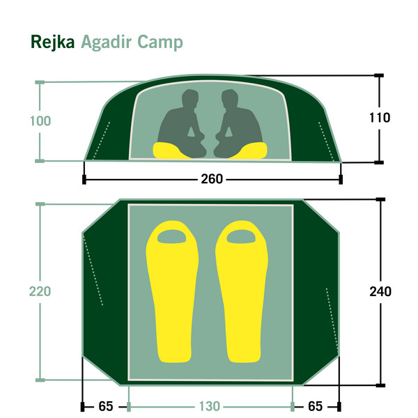 Rejka AGADIR CAMP - Kuppelzelt Ansicht 2