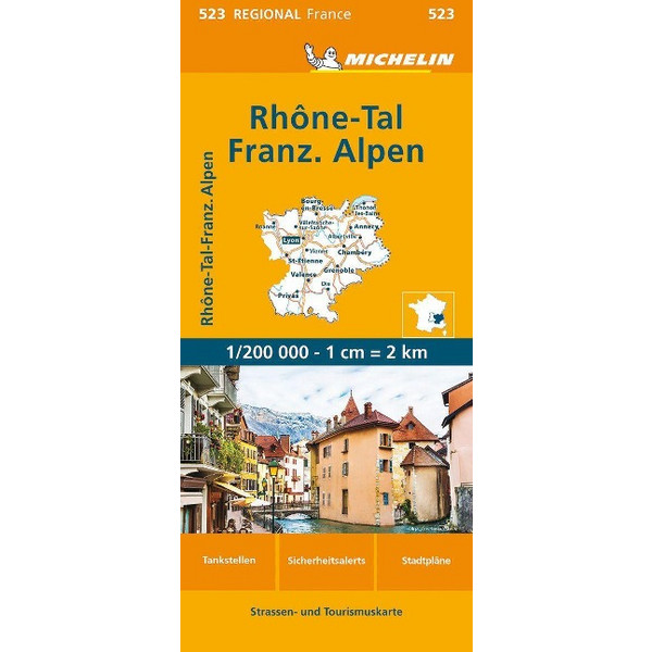 MICHELIN RHONETAL - FRANZÖSICHE ALPEN - Straßenkarte