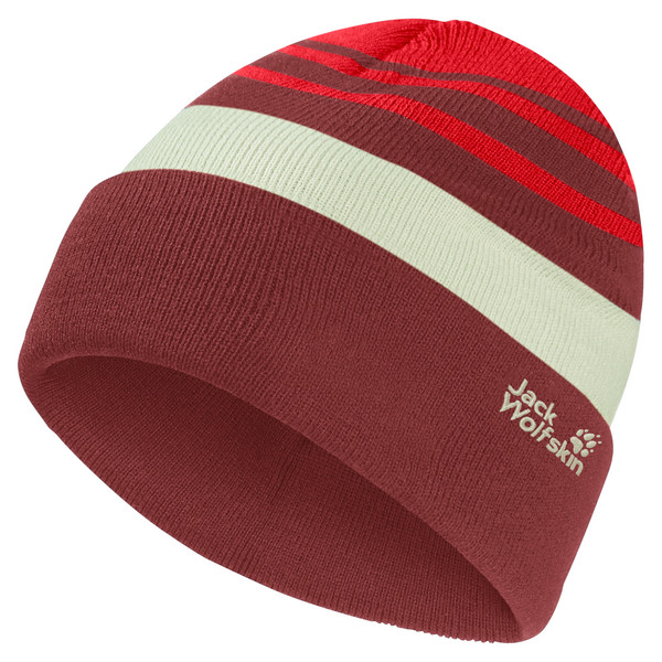 STRIPY KNIT BEANIE K Kinder - Mütze-SIREN RED