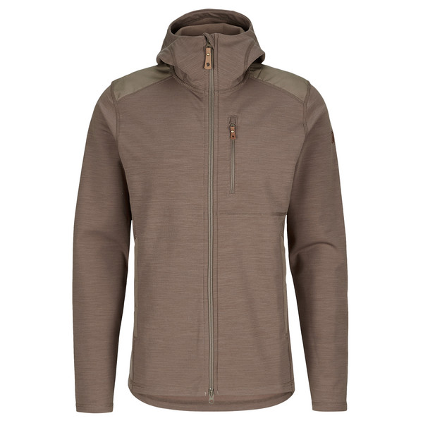 KEB FLEECE HOODIE M Herren - Fleecejacke-SUEDE BROWN