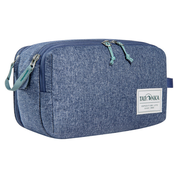 COSMETIC DOUBLE ZIP POUCH - Kulturtasche-NAVY BLUE