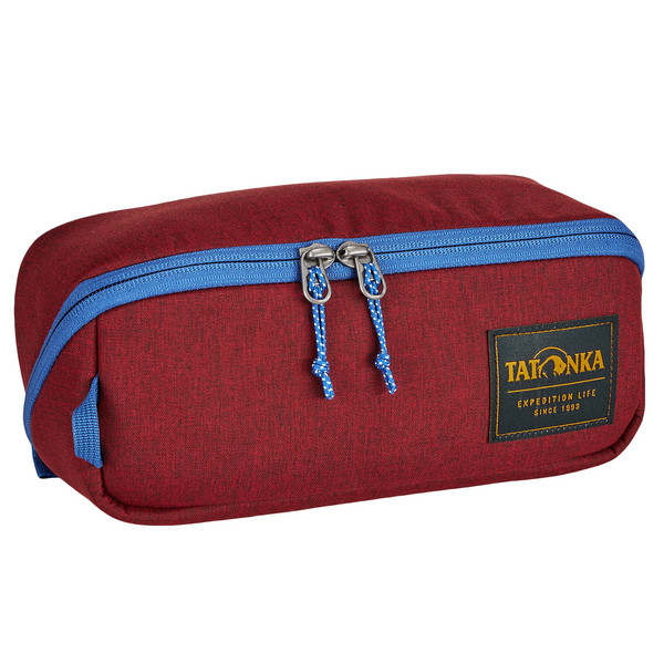 SQUARE ZIP POUCH M - Kulturtasche-TANGO RED