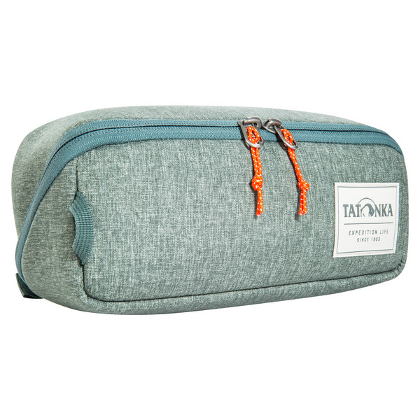 SQUARE ZIP POUCH M - Kulturtasche-SAGE GREEN