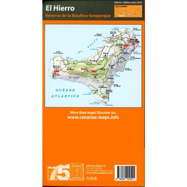 EL HIERRO - Wanderkarte Ansicht 2