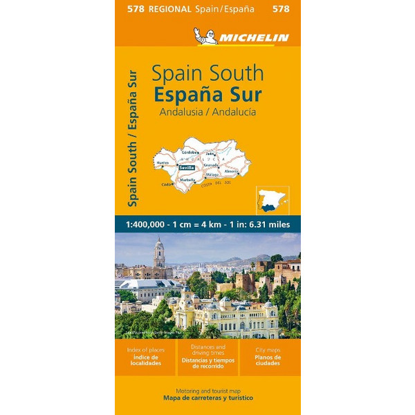 MICHELIN ANDALUSIEN - Straßenkarte Ansicht 1