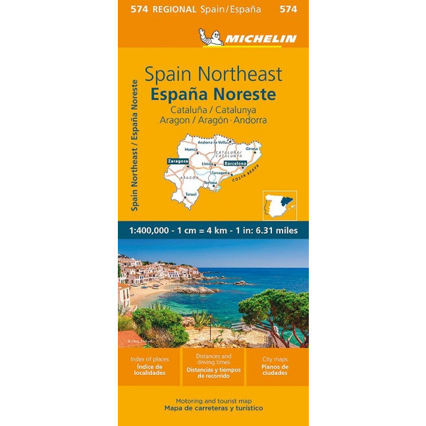 MICHELIN SPAIN NORTHEAST - Straßenkarte