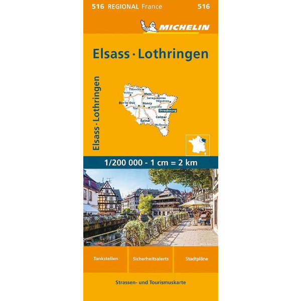 MICHELIN ELSASS LOTHRING - Straßenkarte