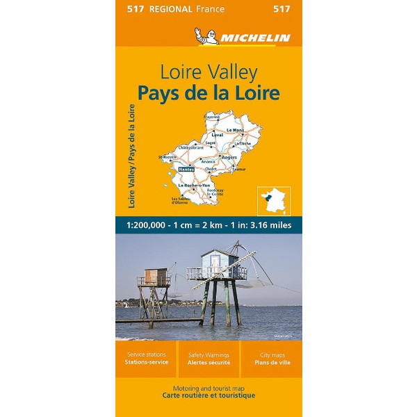 MICHELIN LOIRETAL - Straßenkarte Ansicht 1