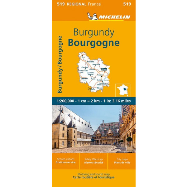 MICHELIN BURGUND - Straßenkarte