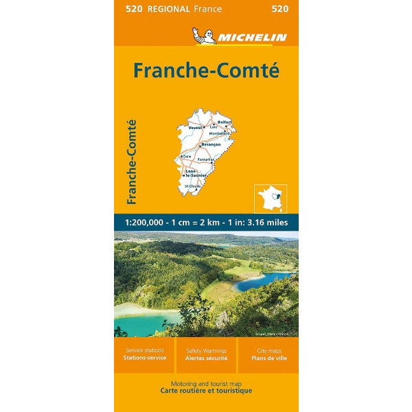 MICHELIN FRANCHE-COMTE - Straßenkarte