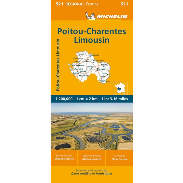 MICHELIN POITOU-CHARENTES - Straßenkarte Ansicht 1