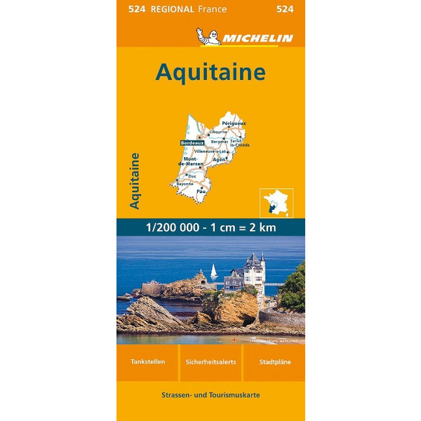 MICHELIN AQUITAINE - Straßenkarte