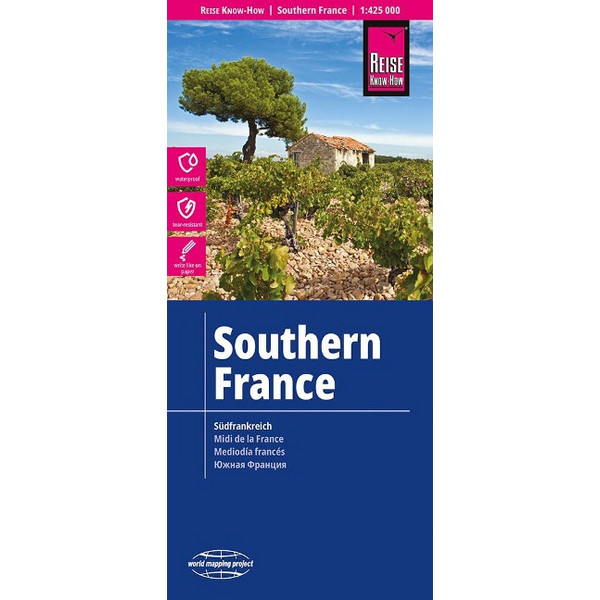 REISE KNOW-HOW LANDKARTE SÜDFRANKREICH - Karte Ansicht 1