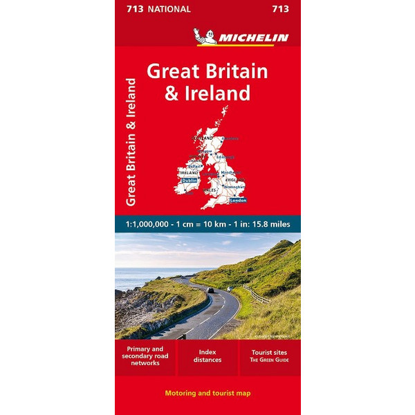 GREAT BRITAIN & IRELAND 2023 - MICHELIN NATIONAL MAP 713 - Straßenkarte