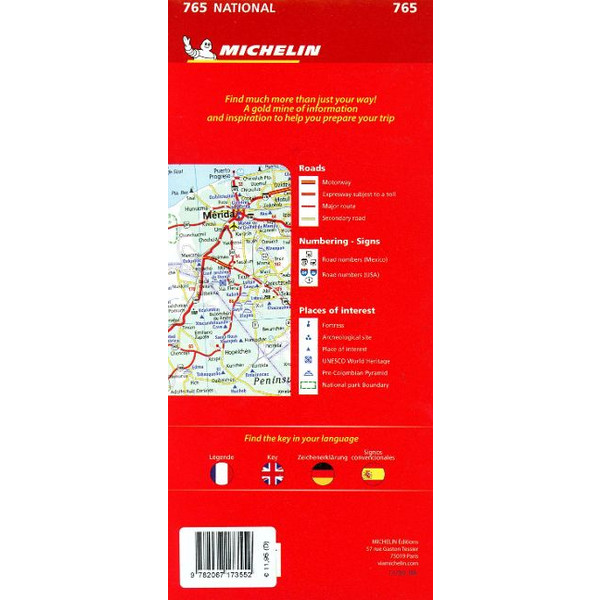 MICHELIN MEXIKO - Straßenkarte Ansicht 2
