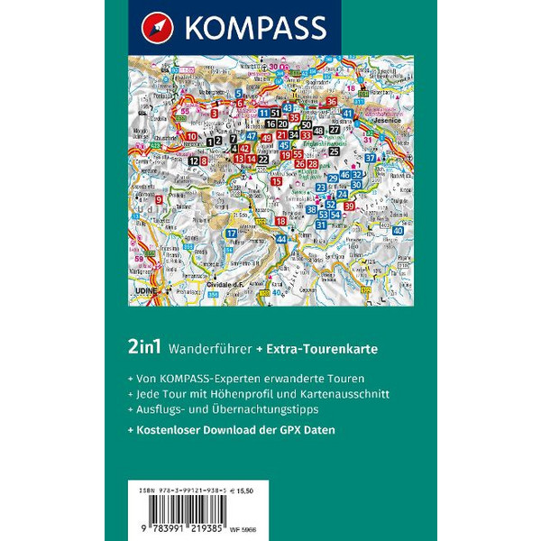 KOMPASS WANDERFÜHRER JULISCHE ALPEN, 55 TOUREN Ansicht 2