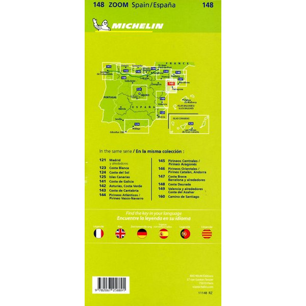 MICHELIN COSTA DAURADA - Straßenkarte Ansicht 2