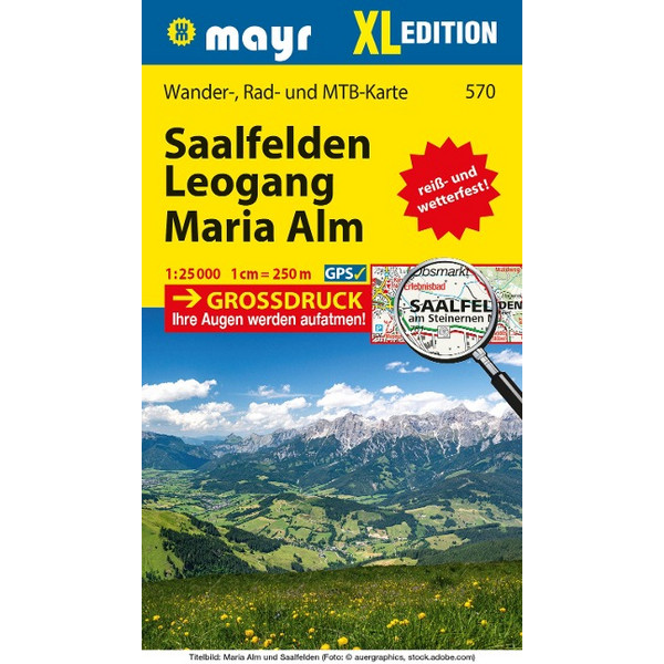 MAYR WANDERKARTE SAALFELDEN - LEOGANG - MARIA ALM XL Ansicht 1