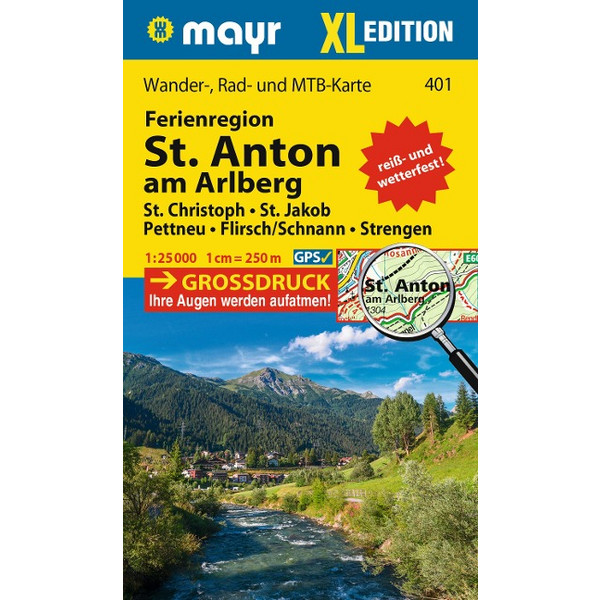 MAYR WANDERKARTE FERIENREGION ST. ANTON AM ARLBERG XL Ansicht 1