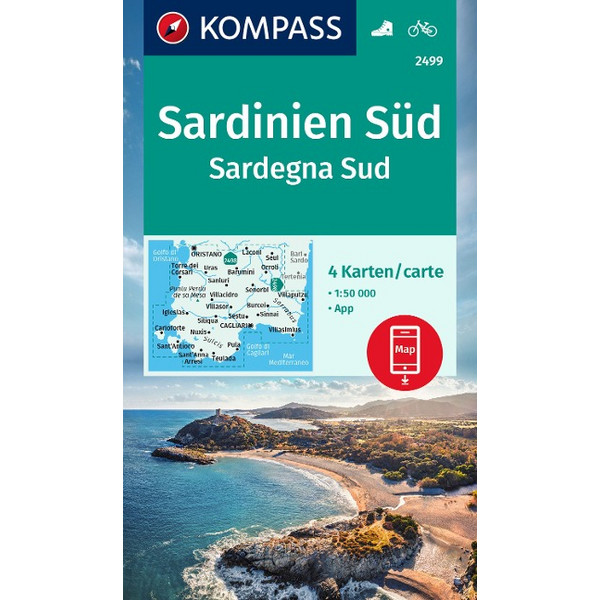 KOMPASS WANDERKARTEN-SET 2499 SARDINIEN SÜD Ansicht 1