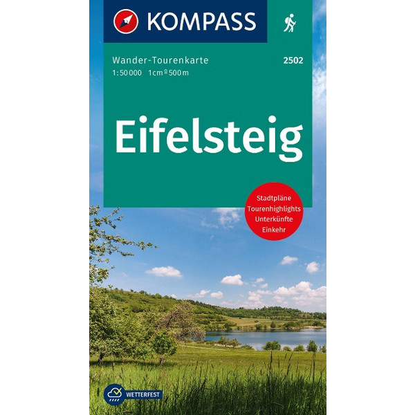 KOMPASS WANDER-TOURENKARTE EIFELSTEIG 1:50.000