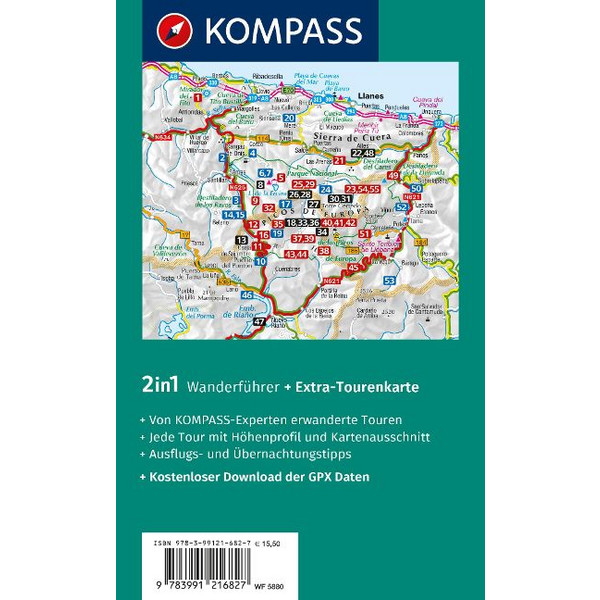 KOMPASS WANDERFÜHRER PICOS DE EUROPA, 55 TOUREN Ansicht 2