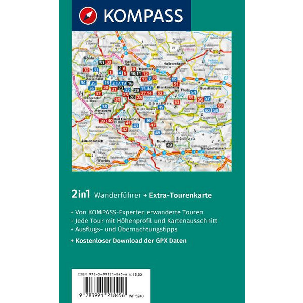 KOMPASS WANDERFÜHRER HARZ, 60 TOUREN Ansicht 2
