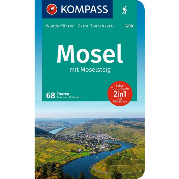 KOMPASS WANDERFÜHRER MOSEL MIT MOSELSTEIG, 46 TOUREN Ansicht 1