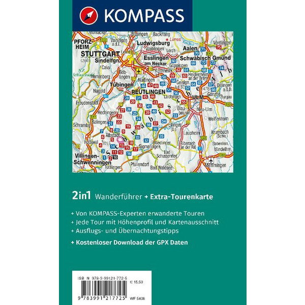KOMPASS WANDERFÜHRER SCHWÄBISCHE ALB, 75 TOUREN Ansicht 2