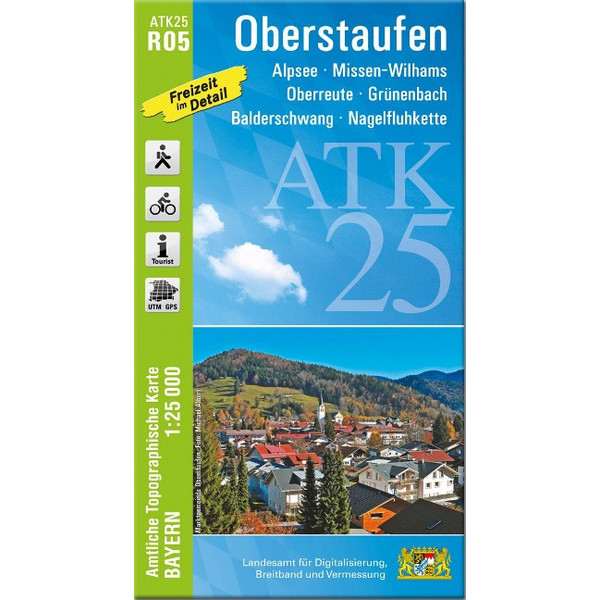 ATK25-R05 OBERSTAUFEN - Wanderkarte Ansicht 1