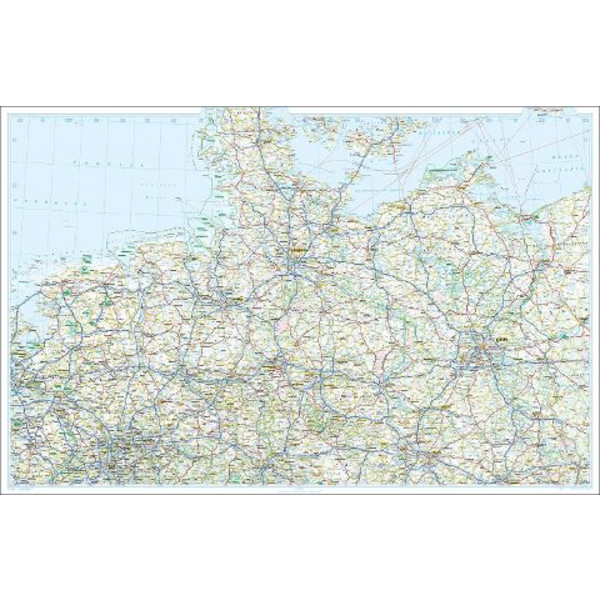 ADAC LÄNDERKARTE DEUTSCHLAND 1:650.000 - Straßenkarte Ansicht 2